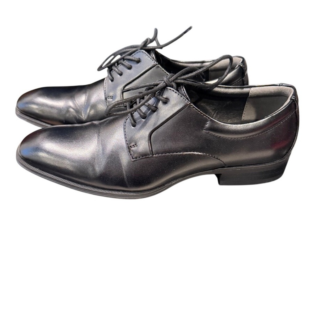 Alfani Andrew Black Leather Oxford Lace Up Dress Shoes‎ Mens 7.5M Work Wedding